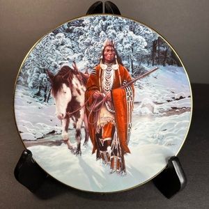 WINTER OF '41 Collectors Plate The Last Warriors Collection Chuck Ren Native